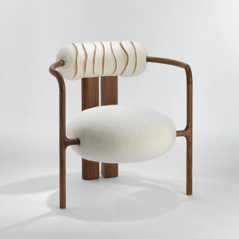 Sébastien Coudert-Maugendre - Loire - Fauteuil brodé