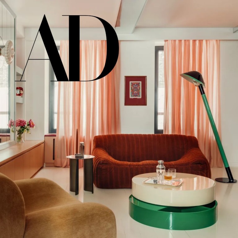 AD - A Colorful 646-Square-Foot Apartment Takes Inspiration From the Glittering Lights of Pigalle