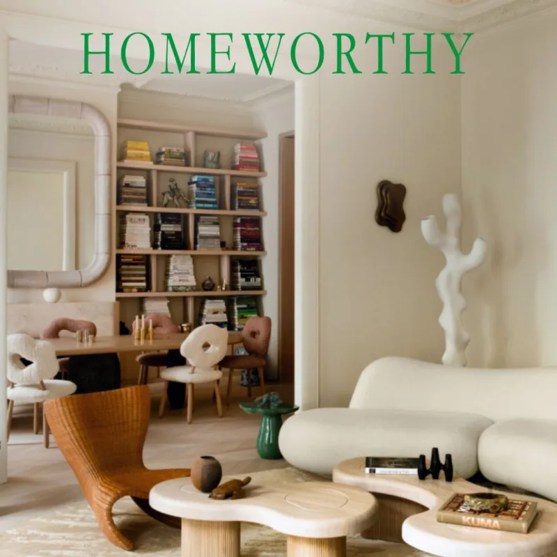 HOMEWORTHY - HOME TOUR : A Paris Apartment Defined by Art & Ceramics